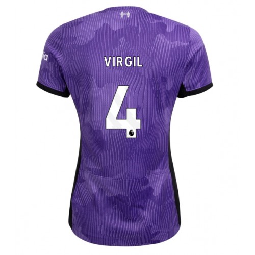 Liverpool Virgil van Dijk #4 Rezervni Dres za Ženska 2023-24 Kratak Rukav